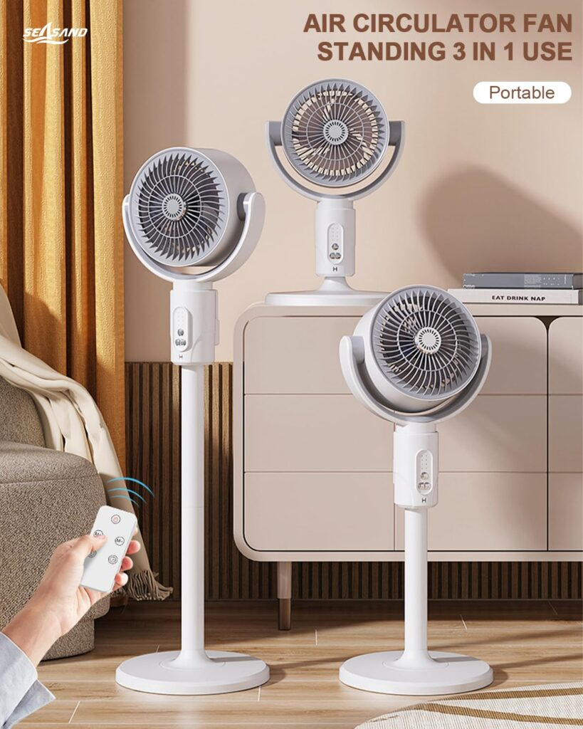 Air Circulator Fan, 5 Speeds, With Remote Control, Height Adjustable